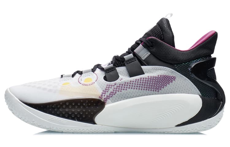 LINING SONIC 9 Basketball Shoes Men Mid-Top Standard White/Black