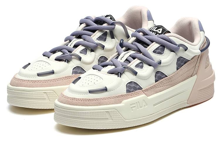 FILA Salto Shock Absorption Non Slip Low Tops Retro Pink Blue Women's 4