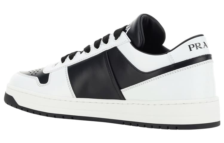 PRADA Downtown Leather 'White Black' 5