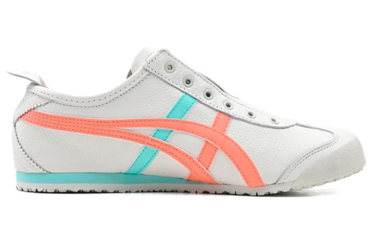 Onitsuka Tiger Mexico 66 Slip-on Shoes White Aqua Orange 3