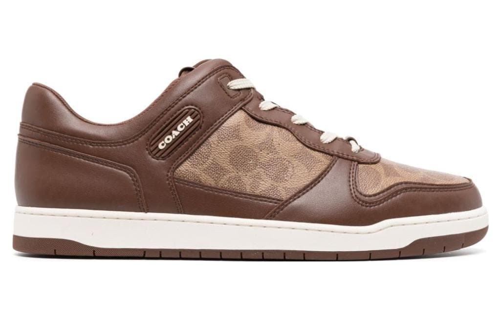 COACH Logo-debossed Panelled Leather Sneakers 4