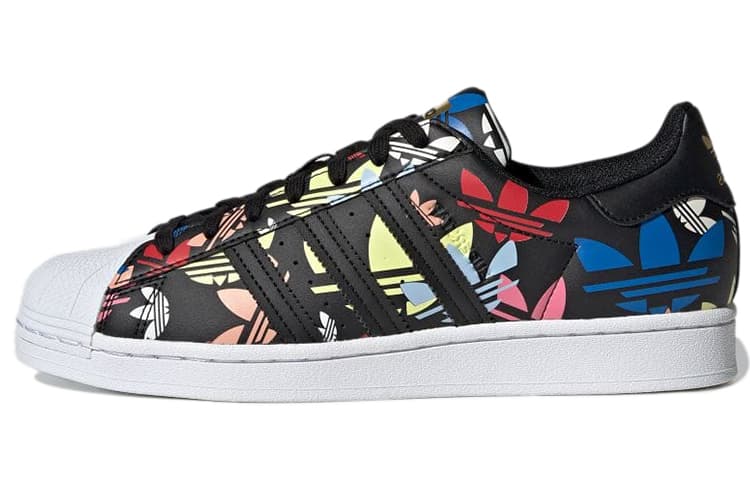 Adidas Originals Superstar 'Allover Trefoil   Black Multi'