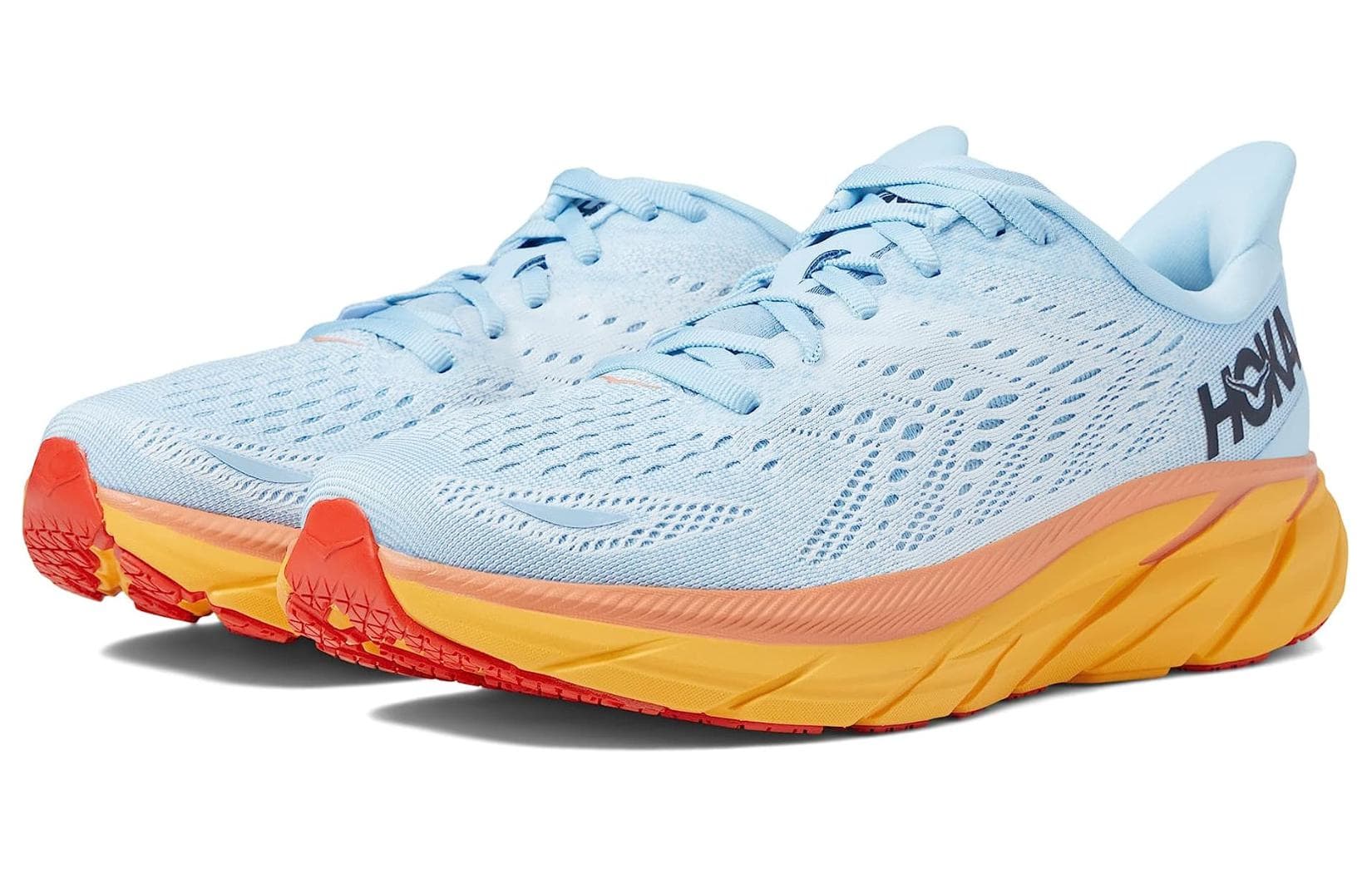 HOKA ONE ONE Clifton 8 Summer Song Ice Flow Orange Women's 6