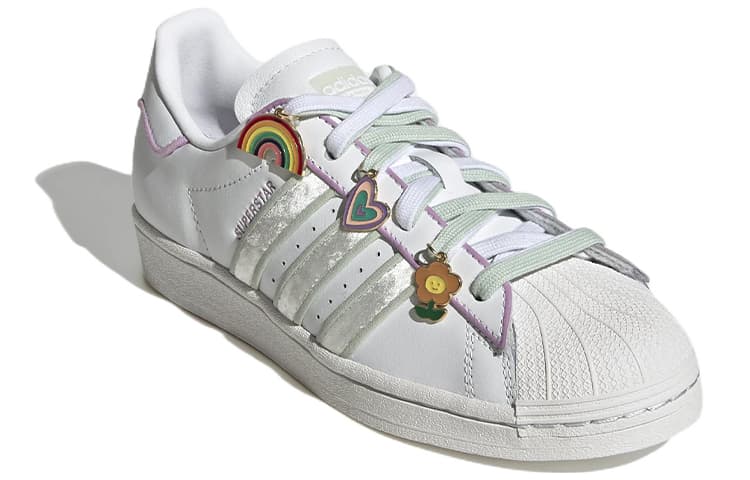 Superstar Women's Adidas Originals 'Lace Jewels White Lilac' Women's 6