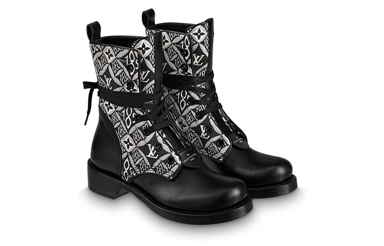 LOUIS VUITTON Metropolis Boots 'Black White Monogram' Women's 6