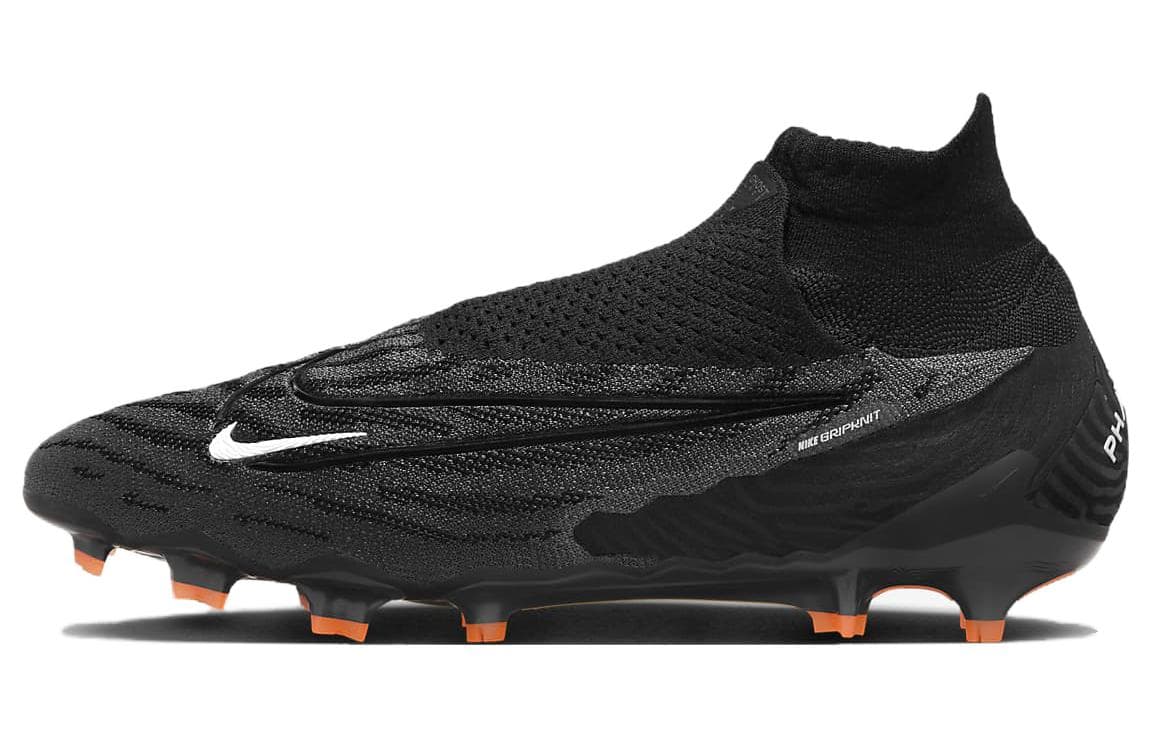 Nike Gripknit Phantom Gx Elite Dynamic Fit Fg Black Dark Smoke Grey Total Orange 2