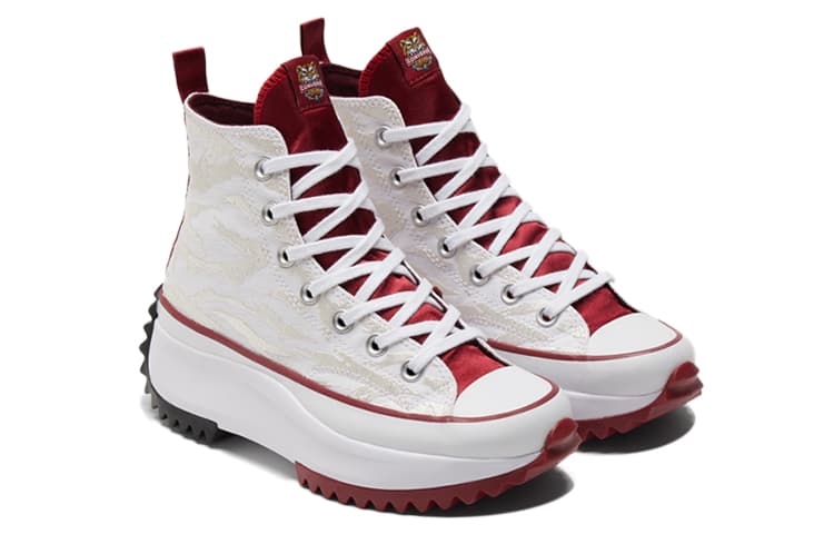 Run Star Converse Hike High 'Chinese New Year White University Red' 6