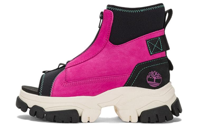 Timberland Adley Way Peep Toe Boot Sandals 'Very Berry' Women's 2