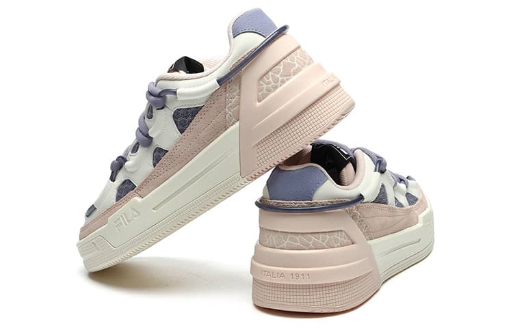 FILA Salto Shock Absorption Non Slip Low Tops Retro Pink Blue Women's 6