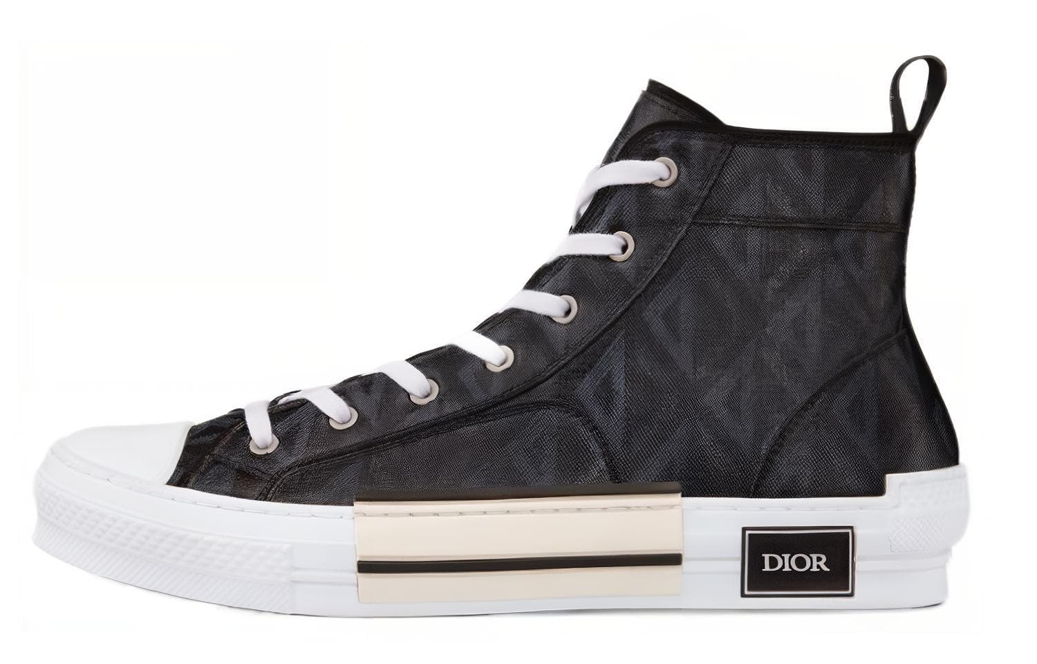 DIOR B23 High Top Black Cd Diamond 2