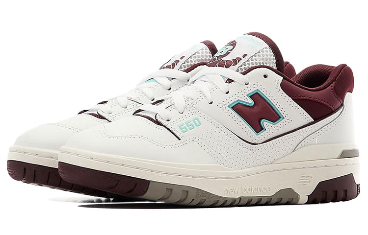 New Balance 550 Burgundy Cyan 6