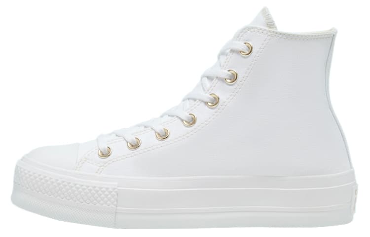 Converse Chuck Taylor All Star Lift Platform Elevated White Gold Women's