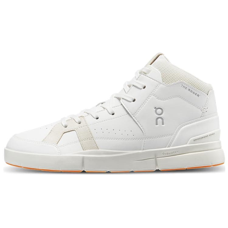 On Club Non-slip Lightweight Mid-Top Skateboard Shoes Men's White Sand White