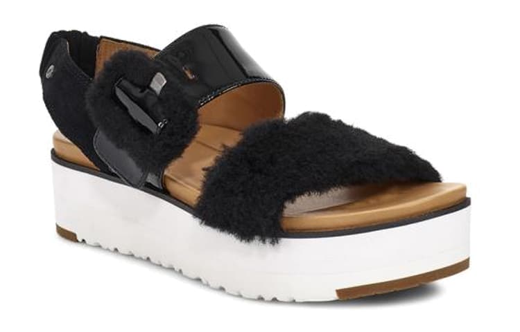 UGG Le Fluff 'Black White' Women's 5