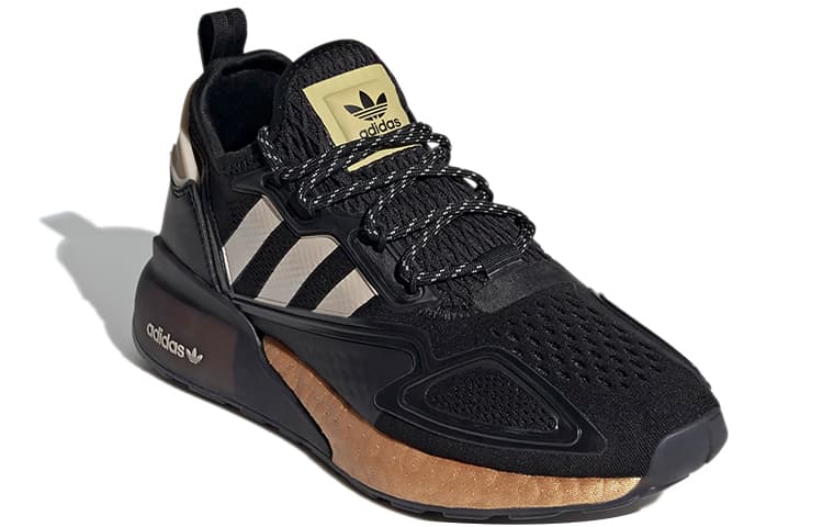 Adidas Originals Zx 2K Boost Black Gold Metallic Women's Women's 6