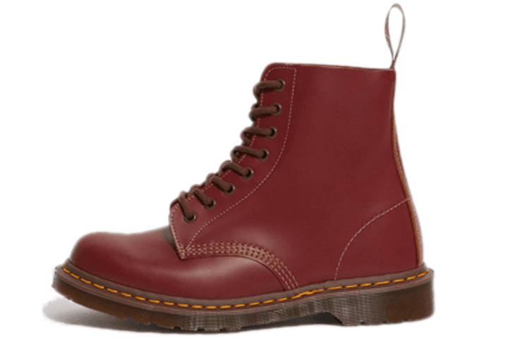Dr.Martens 1460 Vintage Made In England Lace Up Boot Oxblood Quilon