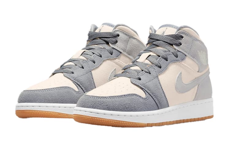 Jordan 1 Mid SE Coconut Milk Particle Grey GS 6