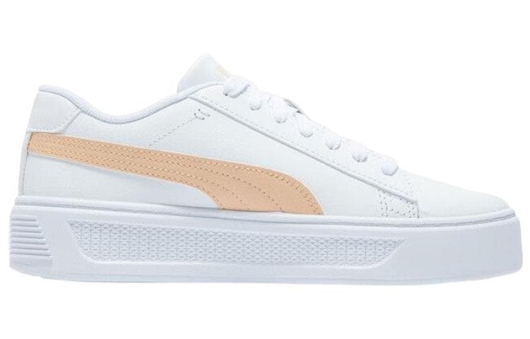 PUMA Smash Platform V3 'White/Beige' Women's 3