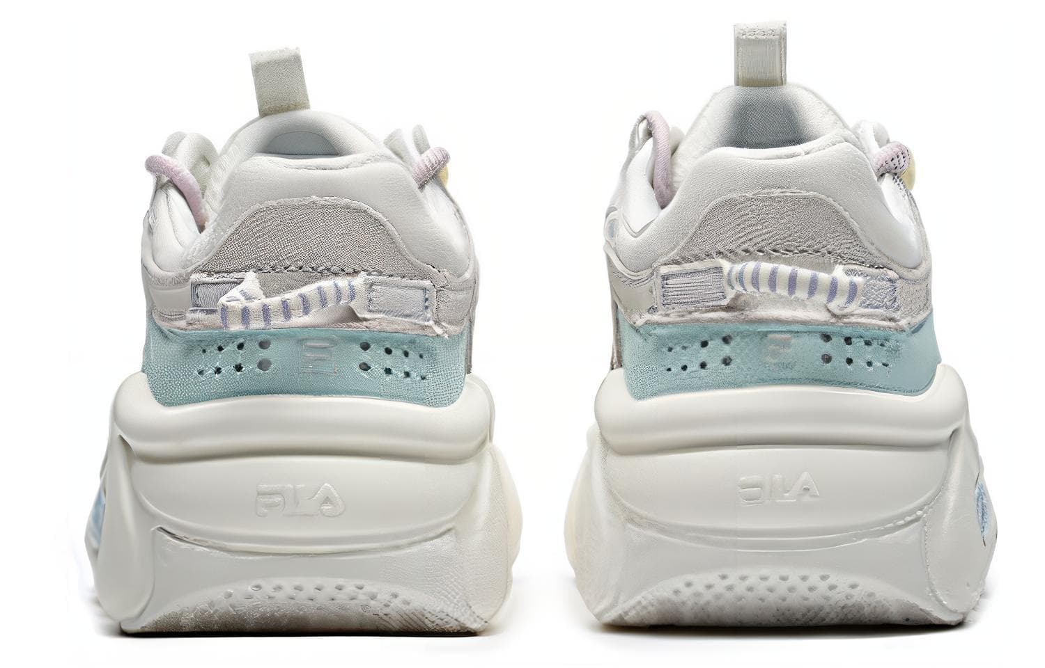 FILA BARRICADE II Cushioning Anti-Slip And Wear-Resistant Low-Top Casual Shoes Women's White Blue 6