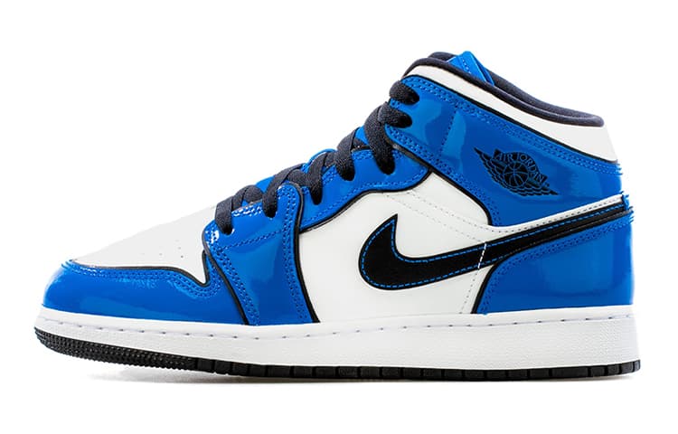 Jordan 1 Mid Signal Blue GS 2