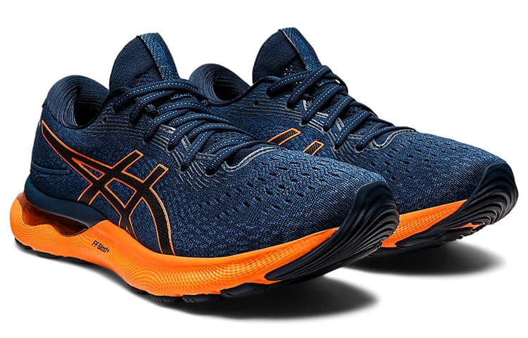 Asics Gel Nimbus 24 French Blue Shocking Orange 3
