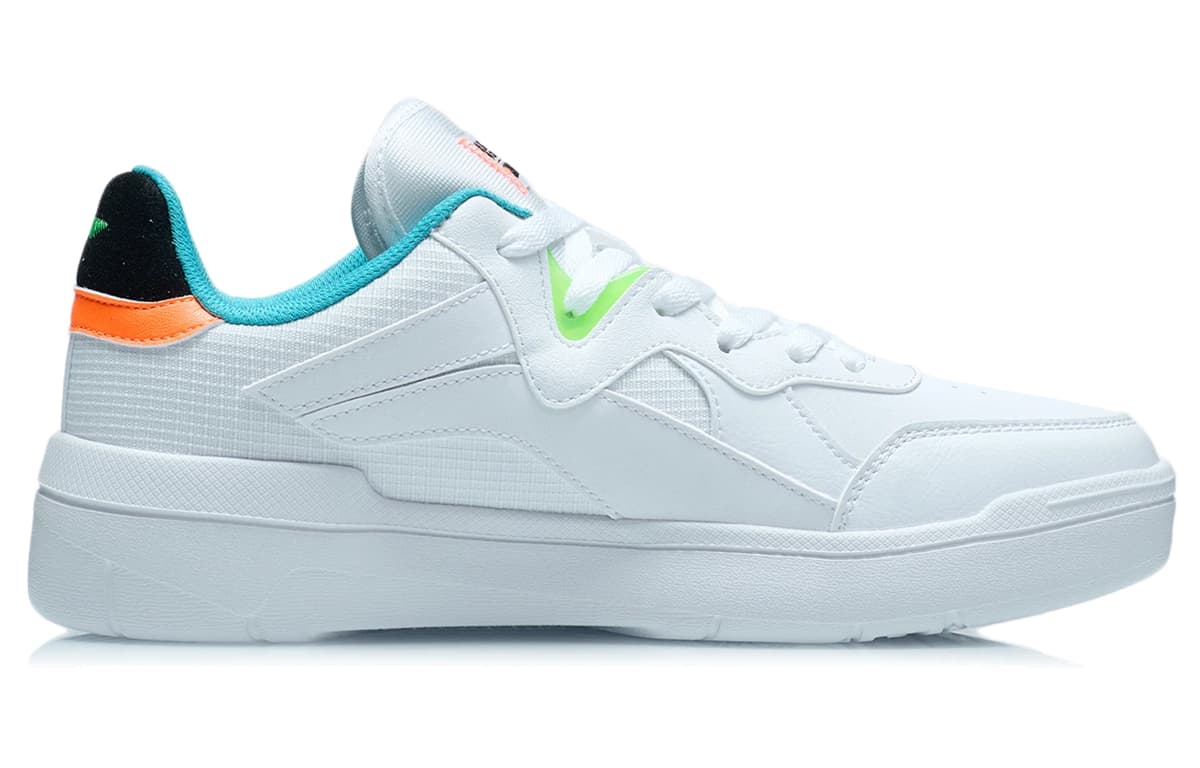 LiNing Wave Superwave Lite Anti-Slip Wear-Resistant Low-Top Skateboard Shoes White Black Blue 4