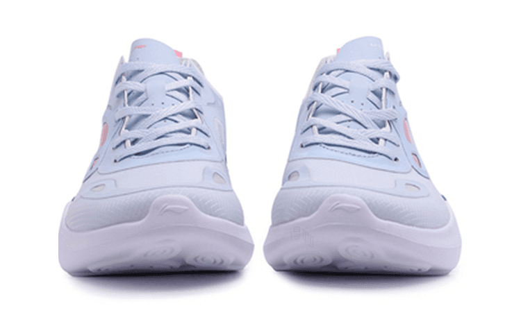 LiNing Fashion Trendy Wear-Resistant Breathable Balanced Lightweight Low-Top Casual Shoes Women's Folk Blue 6