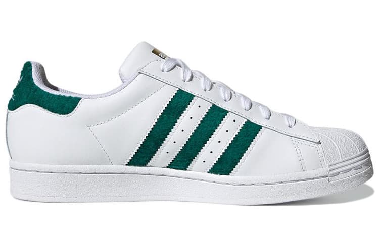 Adidas Originals Superstar Chenille Stripes Cloud White Green 4