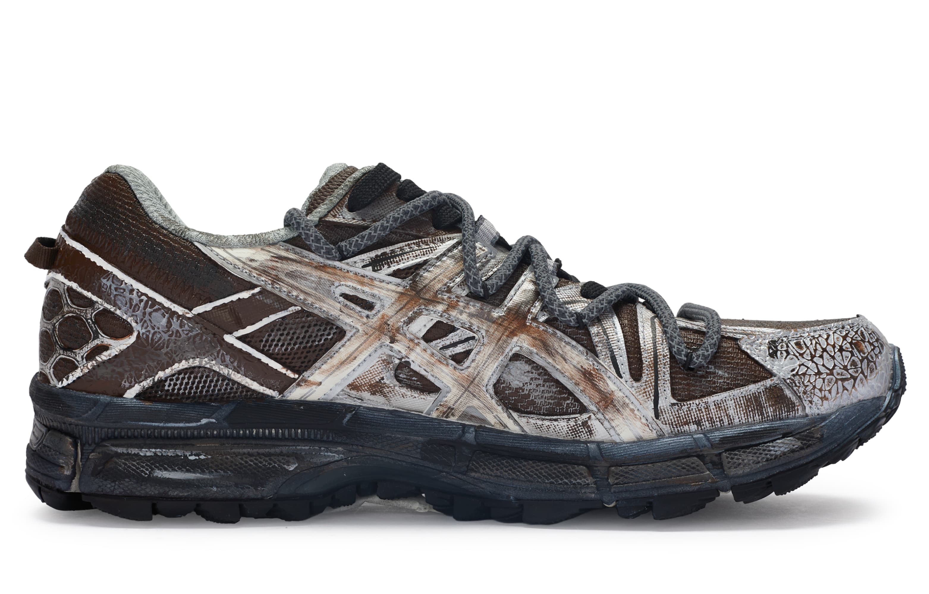 Asics Gel-Kahana 8 Cushioning Anti-Slip And Wear-Resistant Low-Top Running Shoes Men's Silver Brown Black 3