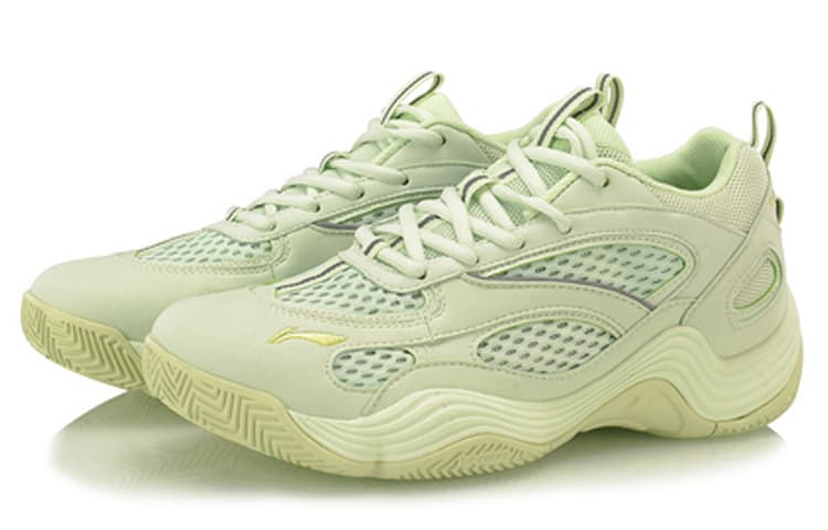 LiNing XinSheng Breathable Lightweight Low-Top Vintage Basketball Shoes Unisex Fairy Fruit Green 6