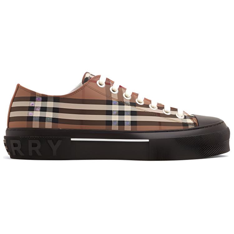 Burberry Vintage Check Lace-Up Sneaker Beige Brown 3