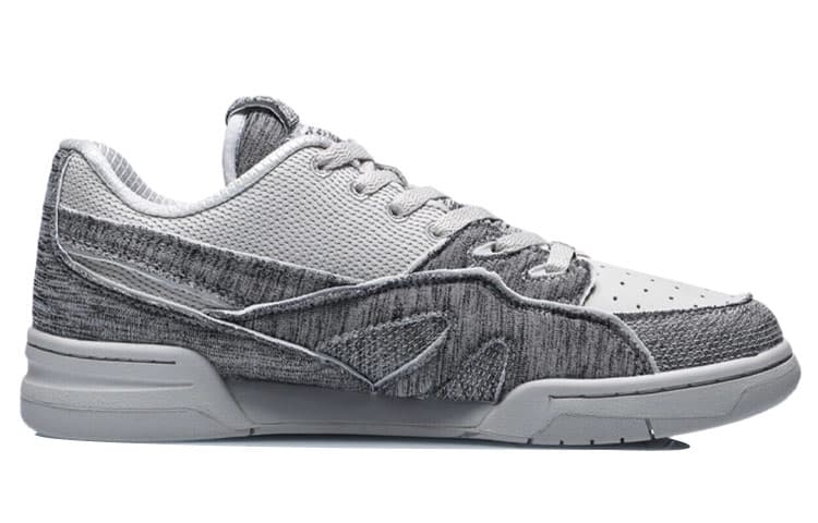 LiNing 937 Vintage Basketball Shoes Women's Low-Top Gray 4