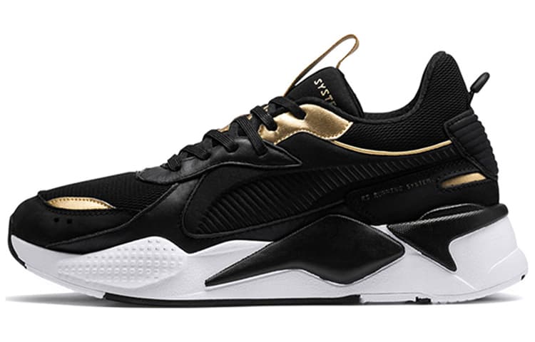 PUMA RS-X Trophy Retro Dad Sneakers Black Gold