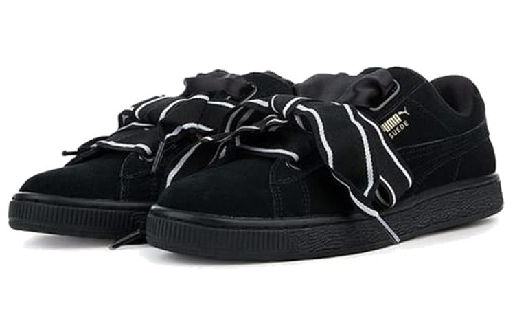 PUMA Suede Heart Satin New Authentic Black Women's 6
