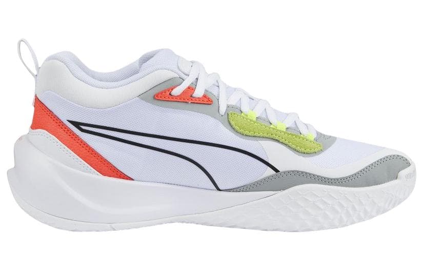 PUMA Playmaker Pro 'White Fiery Coral Lime' 3