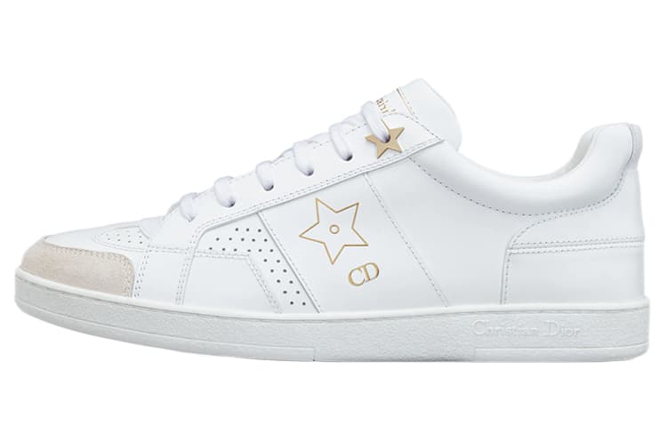 DIOR Star Platform Shoes Stylish Skateboarding Shoes Women's White 2