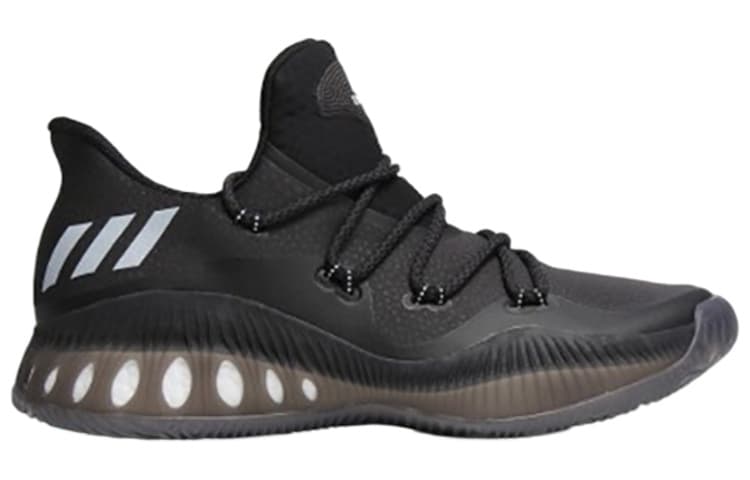 Adidas Crazy Explosive Anti-Slip And Wear-Resistant Lightweight Low-Top Basketball Shoes Men's Black 3