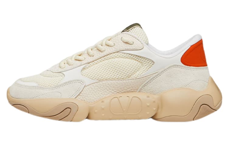 Valentino Anti-Slip Wear-Resistant Low-Top Sports Casual Shoes Men's White 2