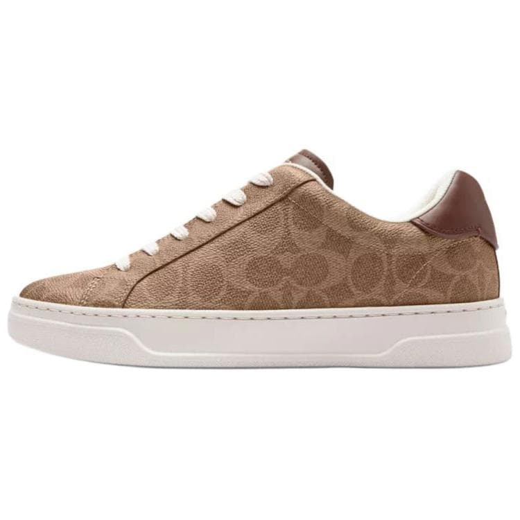 COACH Highline Skateboard Shoes Women's Low-Top Brown