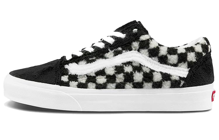 Old Skool Vans 'Sherpa Checkerboard Black' 2