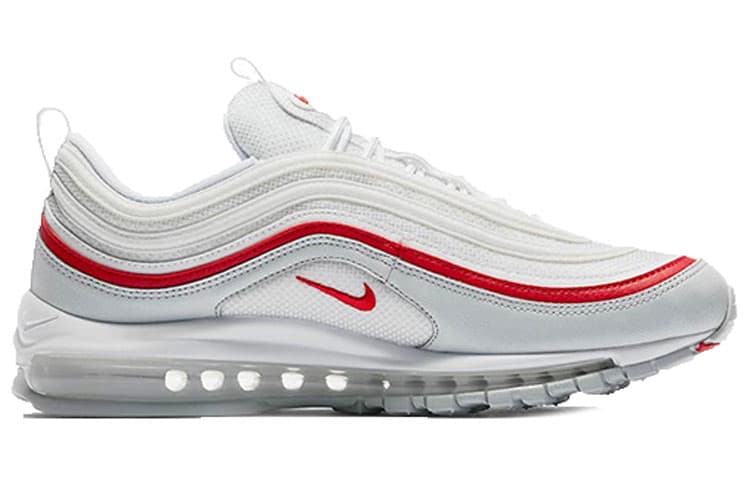 Nike Air Max 97 White Pure Platinum University Red 4