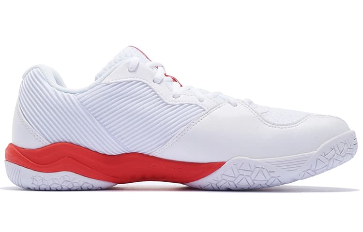 LiNing Yinlang 2 Fabric Synthetic Leather Cushioning Anti-Slip Wear-Resistant Low-Top Badminton Shoes Unisex Standard White 3