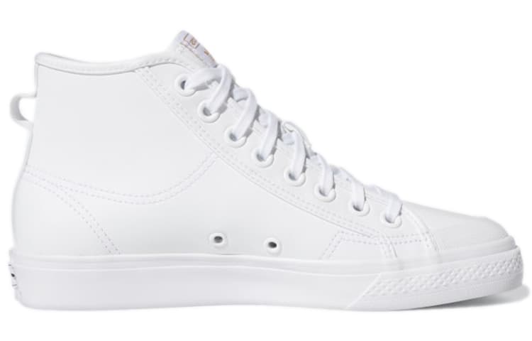 Adidas Originals Nizza Trefoil Hi Cloud White Gold Metallic Women's 4