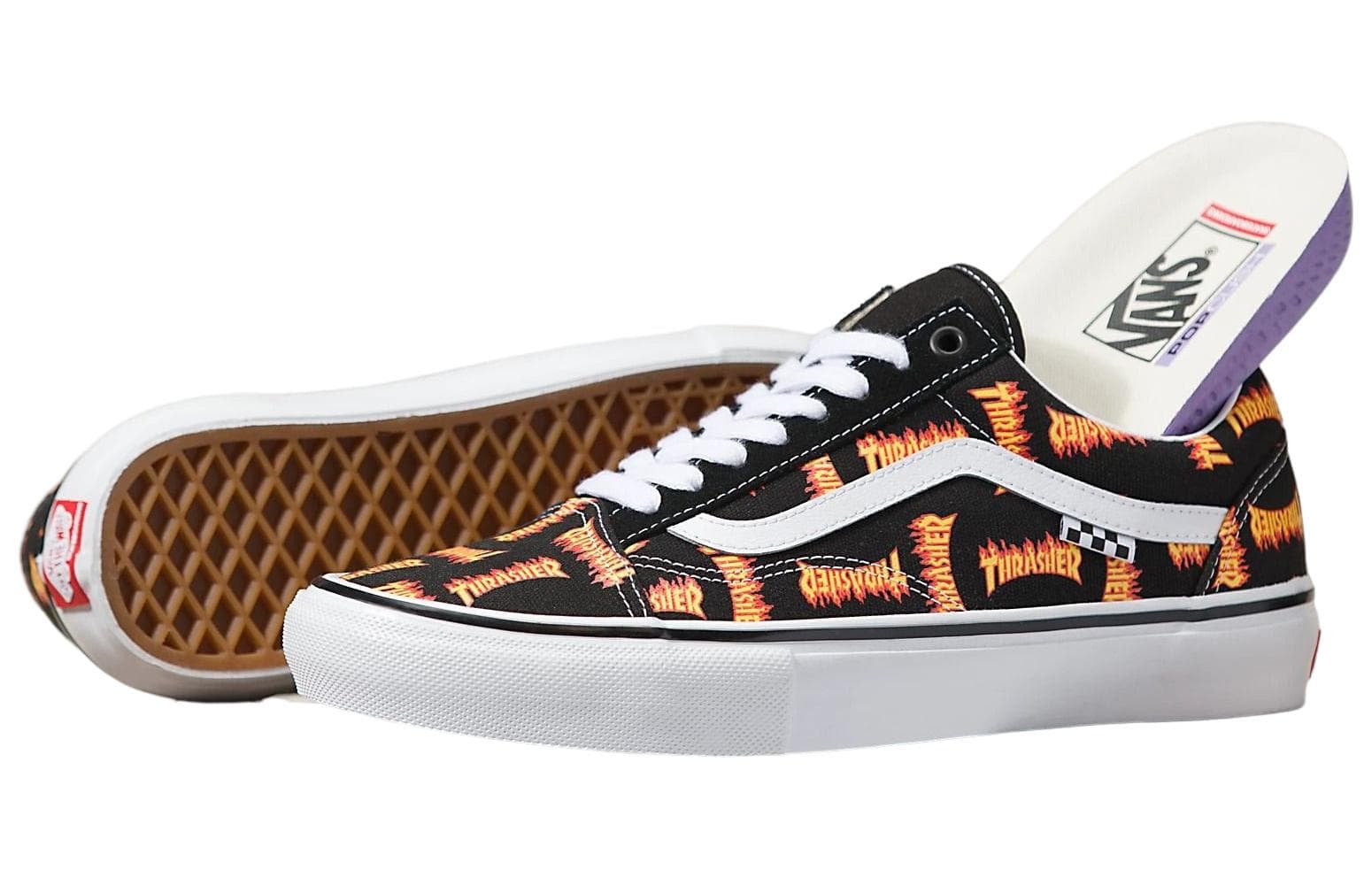 Vans Old Skool Thrasher All Over Flame Logo 6
