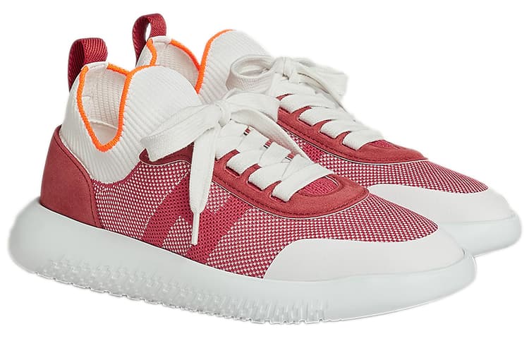 HERMES Crew Cushioning Anti-Slip And Wear-Resistant Low-Top Casual Shoes Women's Pink 6
