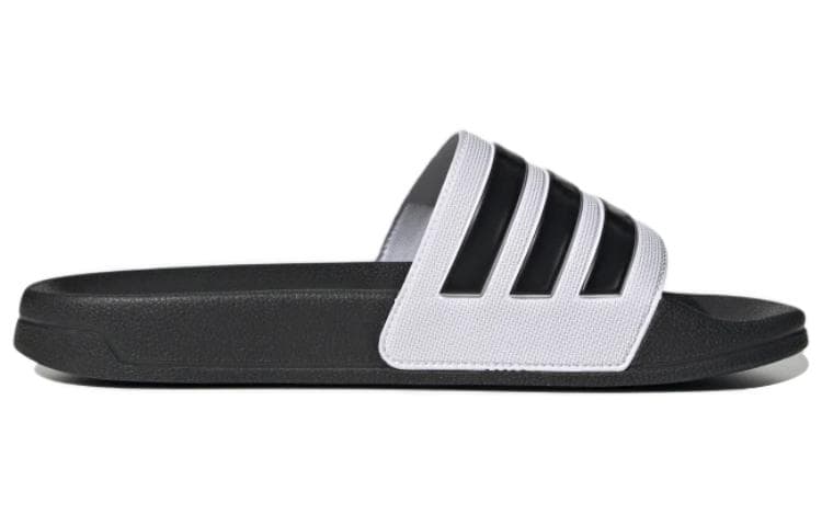 adidas originals Adilette White Black 4