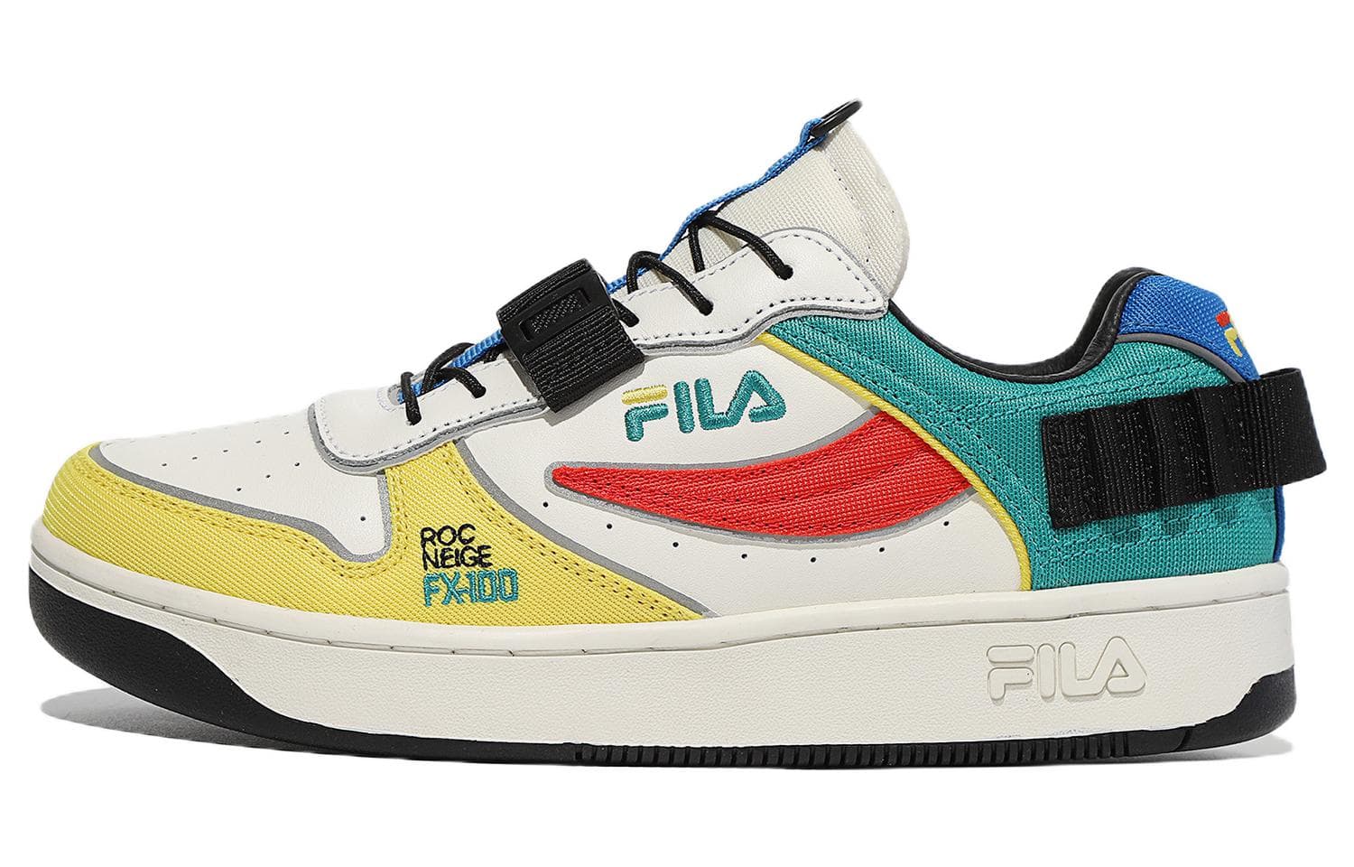 FILA Rock Nage FX-100 1992 Rock Nage Low-Top Skate Shoes Unisex Rock Colorway Korean Style