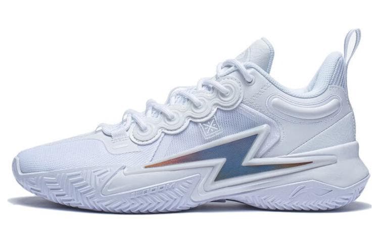 LiNing Son Of Flash Abrasion Resistant Breathable Low top Basketball Shoes Men's White