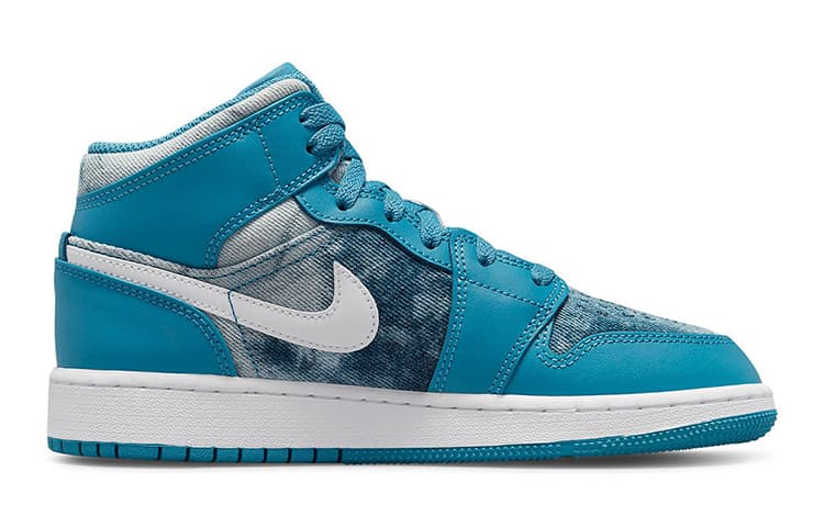 Jordan 1 Mid Washed Denim GS 3