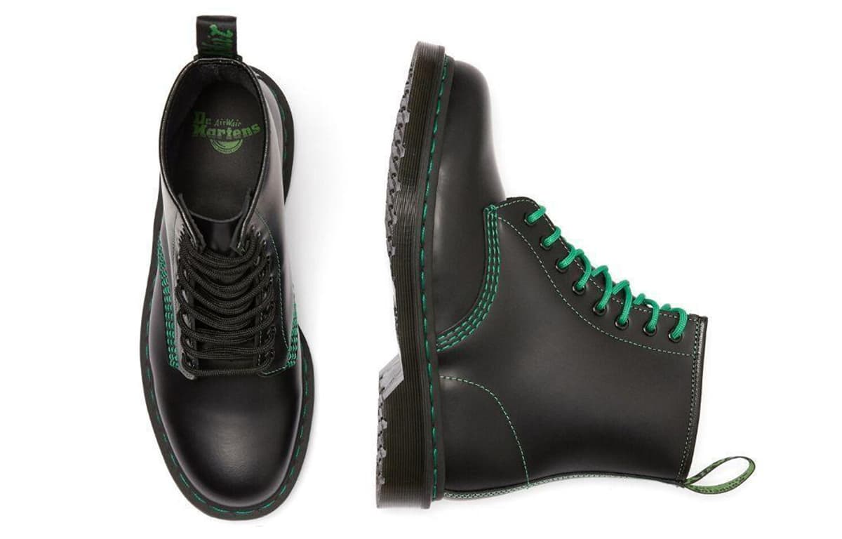 Dr.Martens 1460 Martin Boots Unisex Black/Green 5